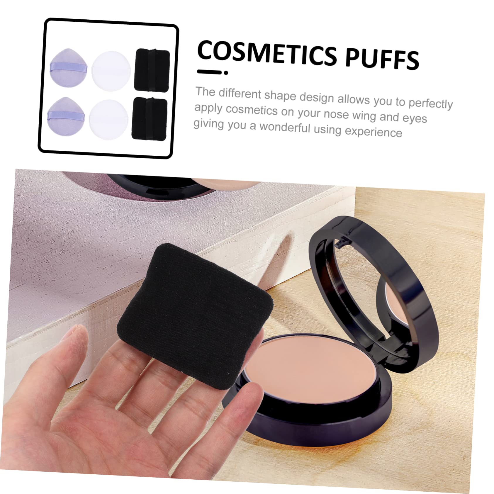 Ipetboom Cosmetic Powder Set 6pcs Small Makeup Breathable and Skin-friendly for All Skin