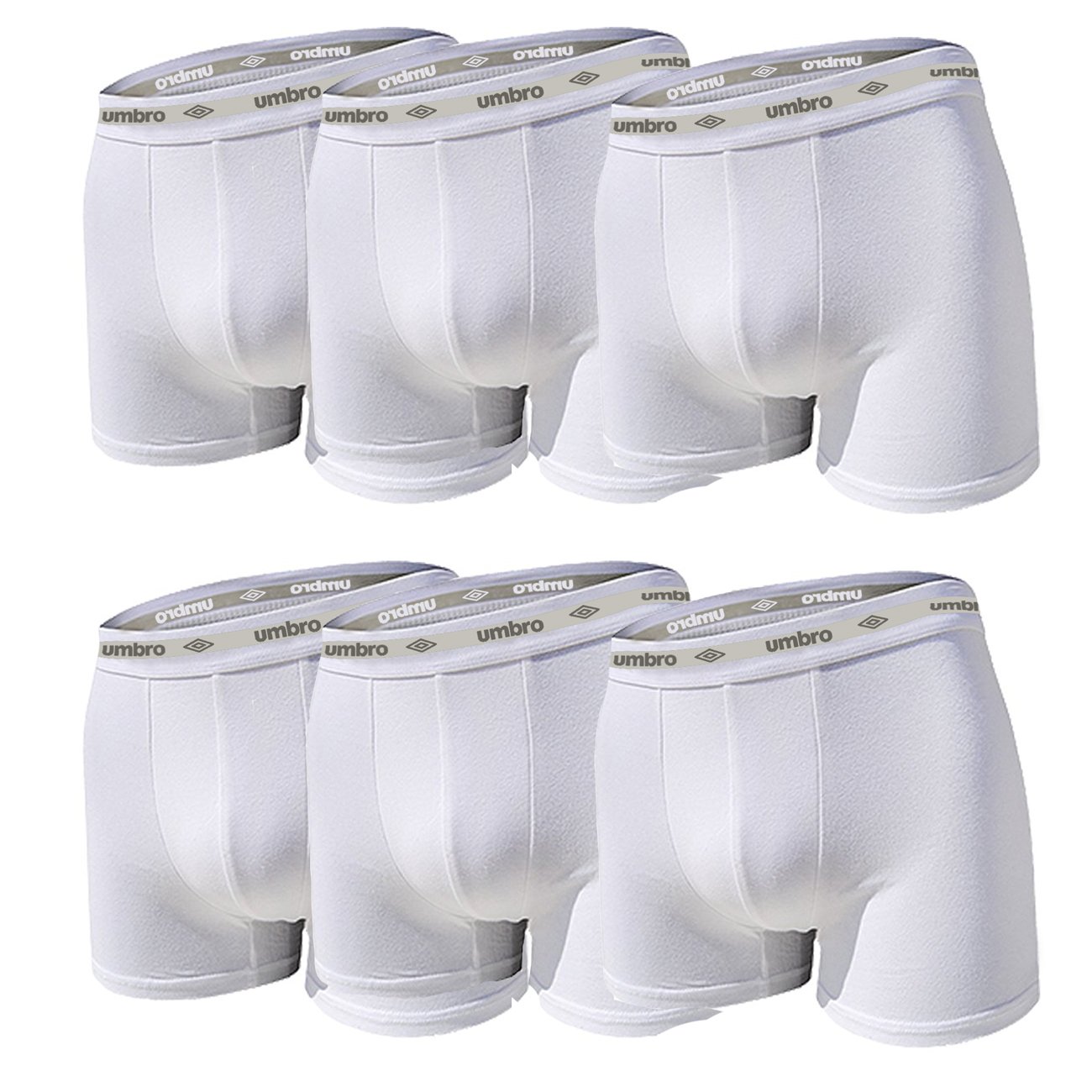 Umbro Set 6 Pezzi Boxer Uomo in Cotone Elasticizzato Art. 701