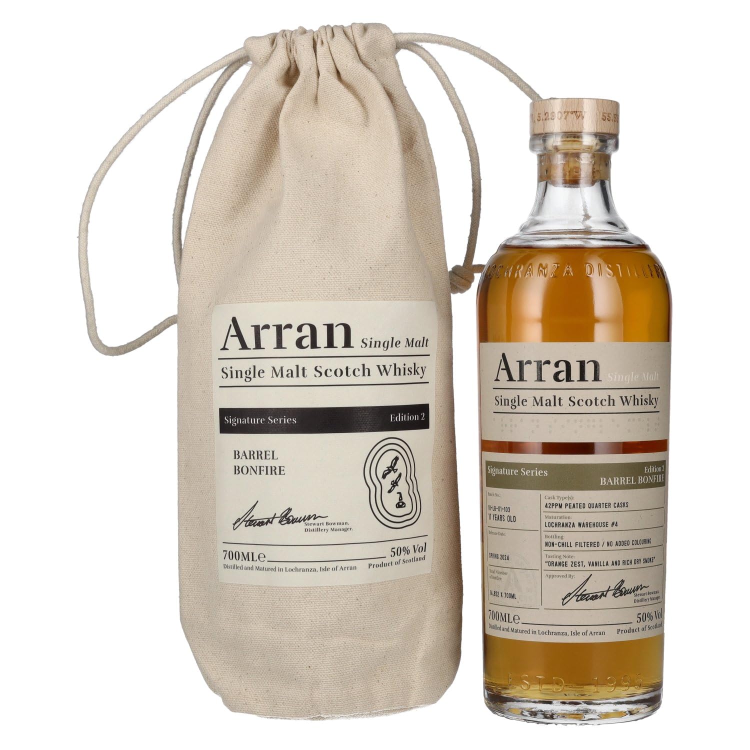 Amazon.co.jp: アラン 11年 バレル ボンファイア 700ml 50度 