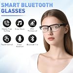 padom Smart Glasses, Open-Ear Sound Mic & Speakers, Smart Audio Polarized Sunglasses with Photochromic Lenses, IPX4 Waterproof, Voice Assistant, Unisex Bluetooth Glasses for Travel, Working & Driving