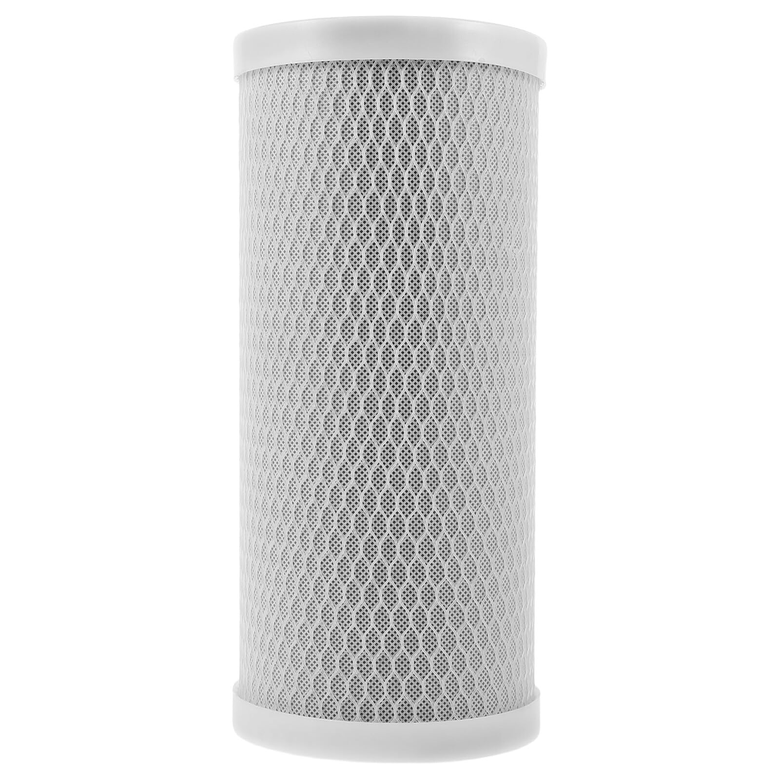 UKCOCO Cartucho Filtro de Agua de Carbón Activado Cto 10 Pulgadas, Prefiltro Comprimido para Filtración Industrial y Doméstica, Compatible Agua Debajo del Fregadero, Eliminación de Cloro