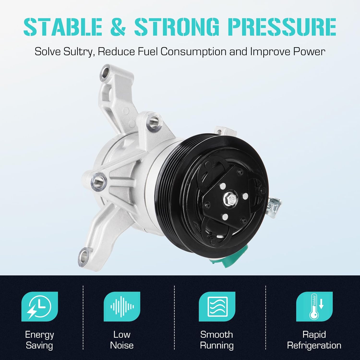 Air Conditioner AC Compressor with Clutch Fits for Subaru Forester 2.0L 2.5L 2014-2018, Impreza 2.0L 2012-2016, WRX 2.0 2015-2020, XV Crosstrek 2.0 2013-2015, Replaces CO 29103C