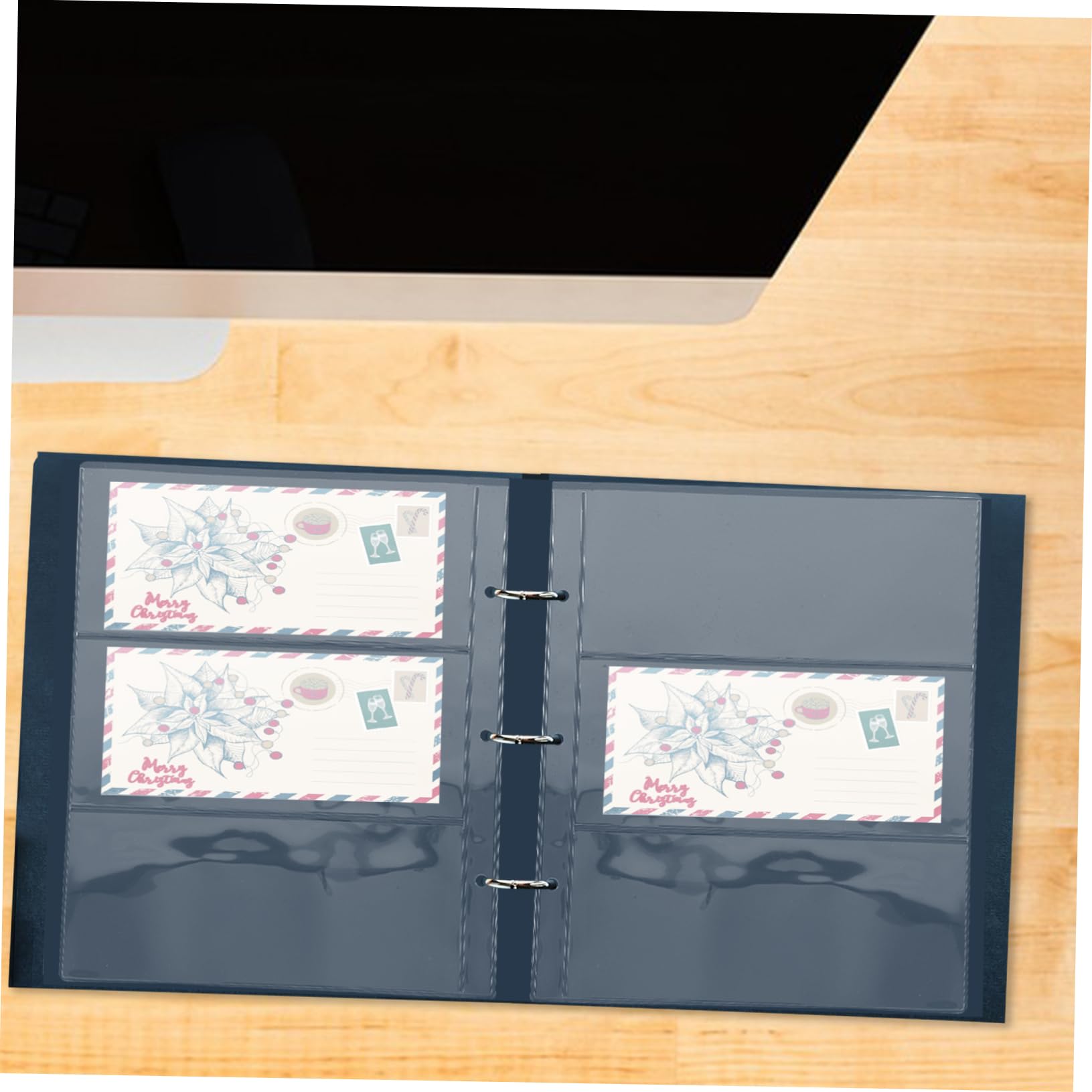 Pagine Protettive Trasparenti per Banconote con 3 Fori Organizer di Valute 10 Pagine per Porta Banconote da Collezione Custodia Archivio Ufficio 9.84X7.87In