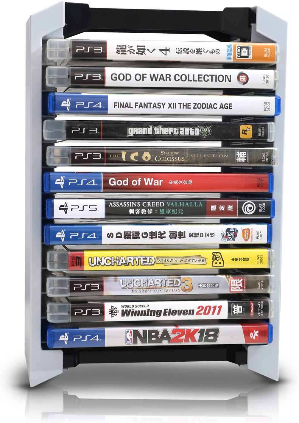 HEATFUN PS5 Game Stand, Hard and Sturdy Storage Tower Compatible with PS4/PS5/Xbox series games – Up to 12 Games HEATFUN PS5 Game Stand, Hard and Sturdy Storage Tower Compatible with PS4/PS5/Xbox series games – Up to 12 Games