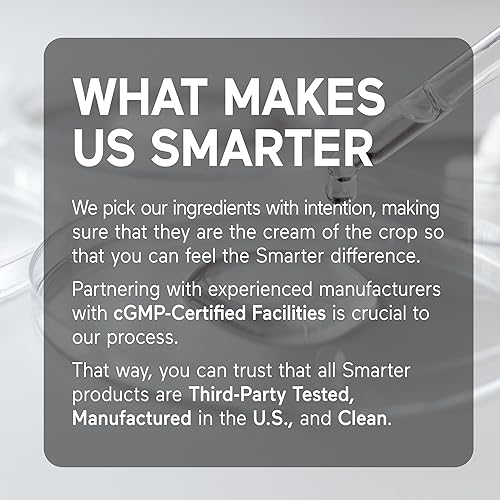 Miniatura 12 de Smarter Nutrition Suplemento de magnesio marino de 300 mg  Magnesio de origen natural, clínicamente probado + aceite de aguacate y asstragin para