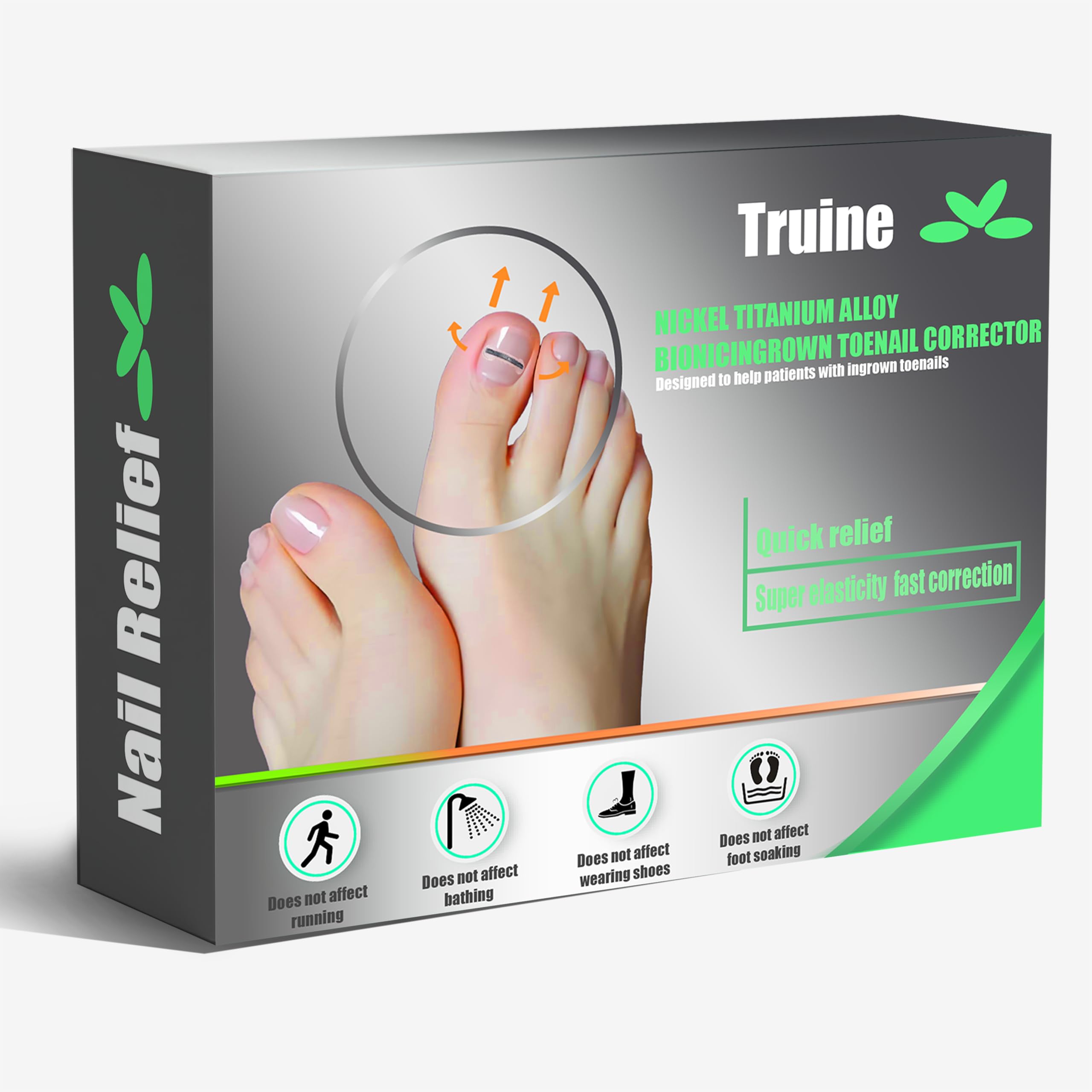 Ingrown Toenail Correction and Removal Kit – Ingrown Toenail Corrector Tool for Ingrown Toenail Pain Relief and Curve Correction at Home with Nickel Titanium Alloy