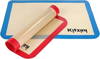 Tapis de Cuisson en Silicone - Tapis Antiadhésif - Grandes Feuilles de Cuisson de Qualité Professionnelle sans BPA - Ustensiles de Cuisson Parfaits pour Cuire des Biscuits, des Macarons, du Pains (2)