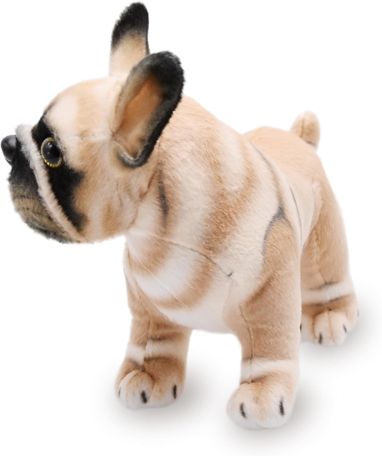 BABOLI Lifelike Frenchie Dog Stuffed Animal Super Realistic Plush French Bulldog Doll Puppy Plushies Toy Funny Gifts for Kids Present or Stuff Collection 9 Inches - Image 2