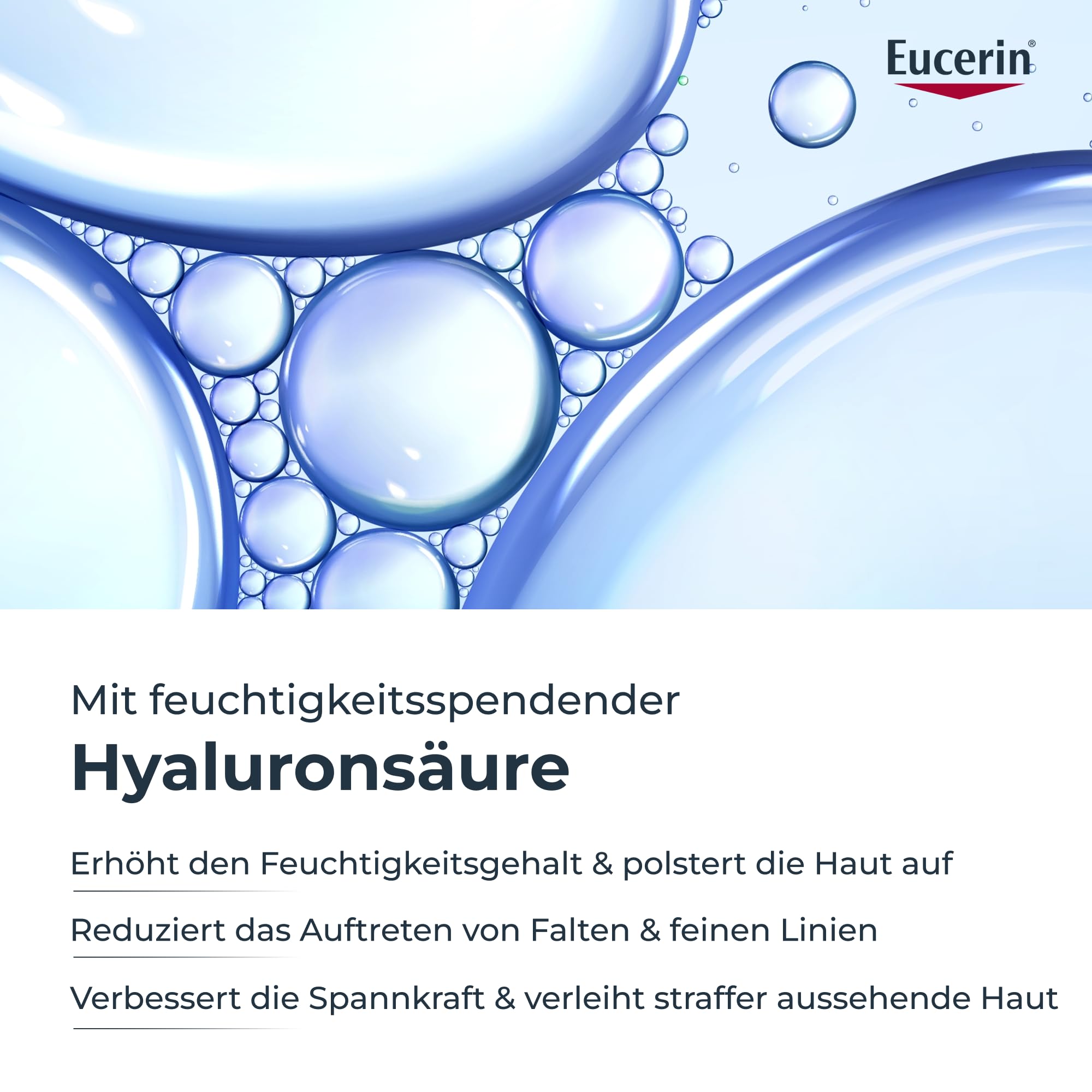 Eucerin Hyaluron-Filler + 3x Effect Nachtpflege Nachfüllkapsel 50 ml, straffende Gesichtscreme regeneriert die Haut über Nacht und mildert Falten, Anti Aging Creme mit Hyaluronsäure