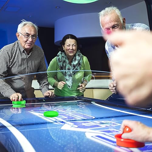 Miniatura 5 de Coopay 3 14 Inches Air Hockey Pucks 6 Pack Full Size Heavy Replacement Pucks for Game Tables Equipment Accessories