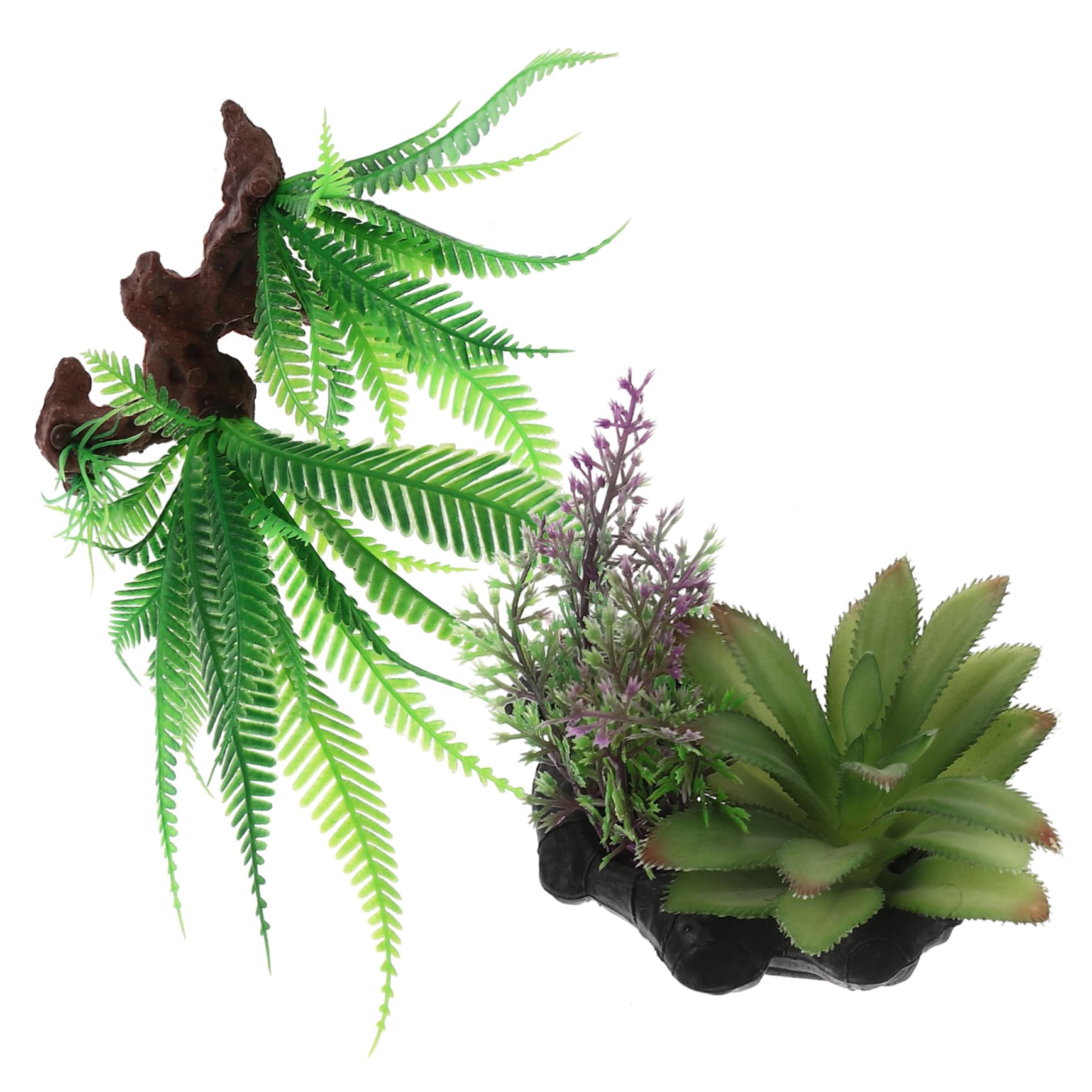 YARNOW 3 Ensembles Plantes Aquatiques Artificielles Aquarium De Poissons Décorations De Réservoir De Tortues Plantes D'Aquarium Décorations D'Aquarium Réservoirs 2 pièces * 3