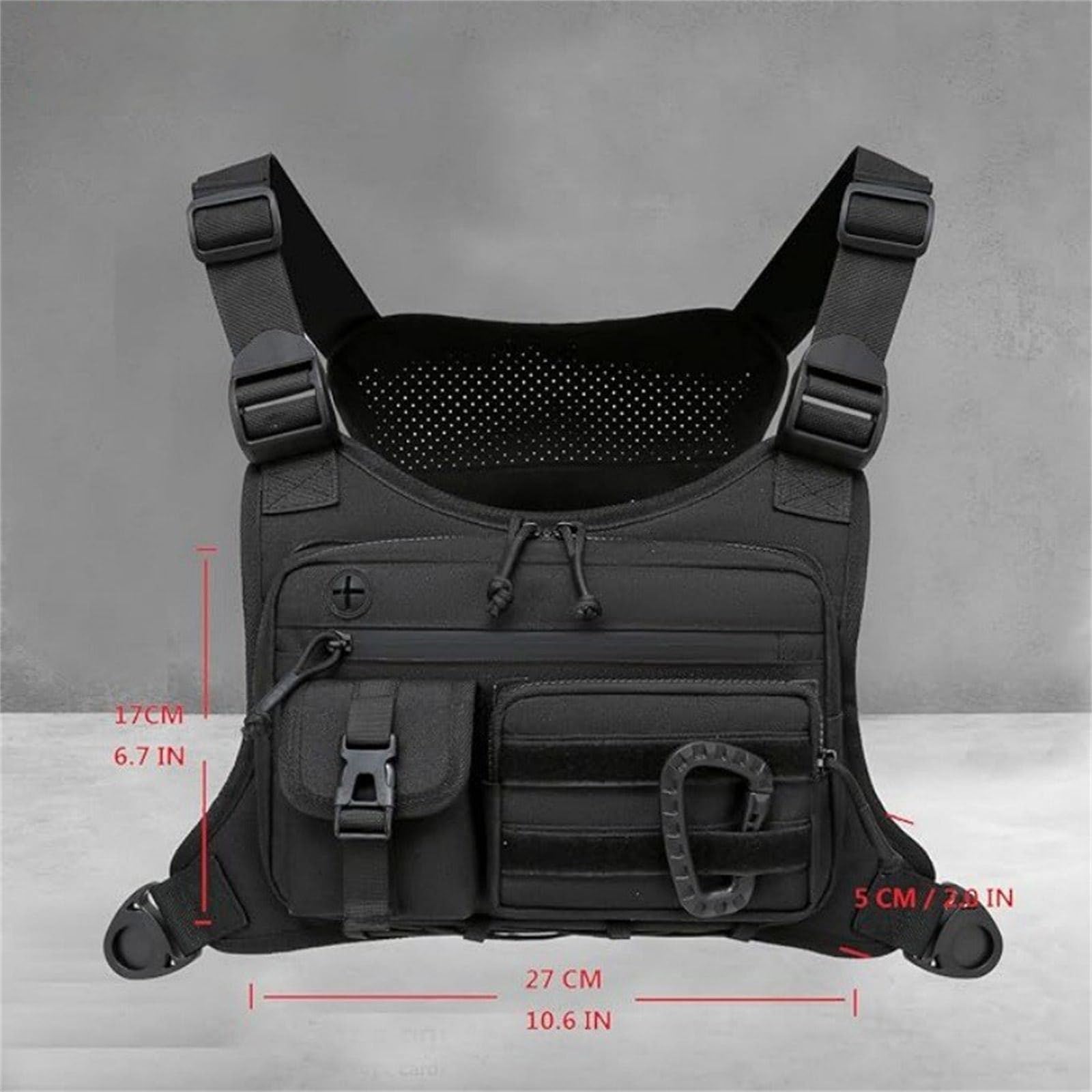Tacticals Bolsa de pecho para correr entrenamiento senderismo chaleco táctico para hombres