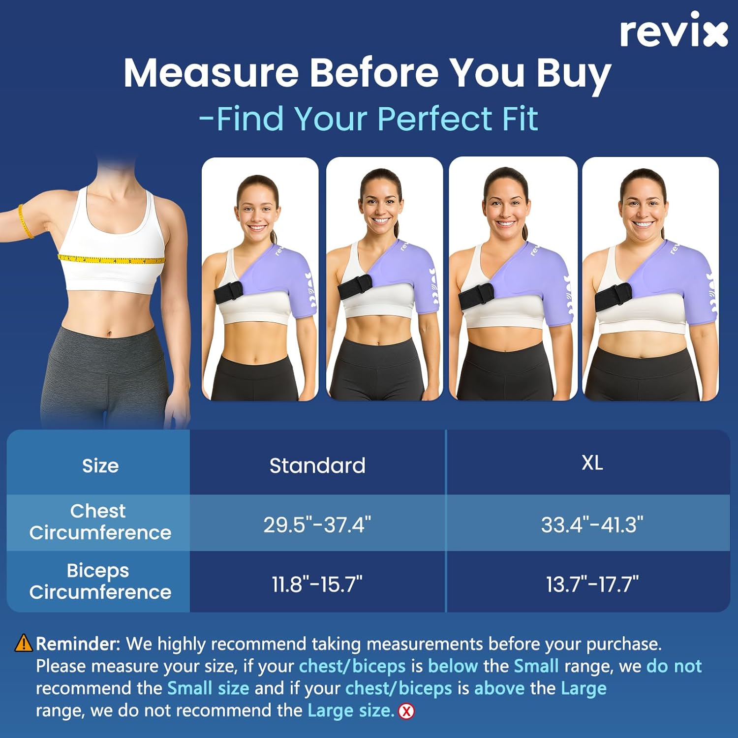 REVIX XL Shoulder Ice Pack Wrap for Rotator Cuff and Arm, Cold Compression Ice Pack Sleeve with Quick-On &Off Design, Flexible Fit for Women, Lady, Female, Girl, Sports Recovery & Everyday Comfort