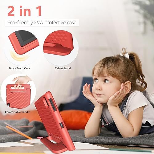 Miniatura 4 de Tablet para niños de 3 a 12 años, 10.1 pulgadas, Android 14, 6000mAh, 8GB RAM+64GB ROM (Expandible a 1TB), Tablet para niños WiFi6, Espacio para