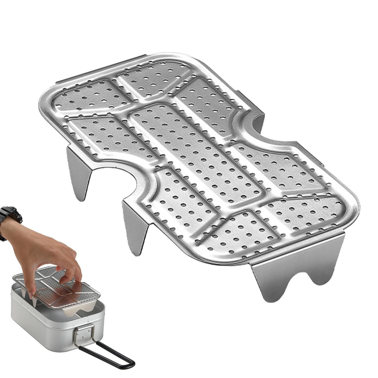Vaporizador para exteriores de acero inoxidable duradero y bandeja multifunción para camping