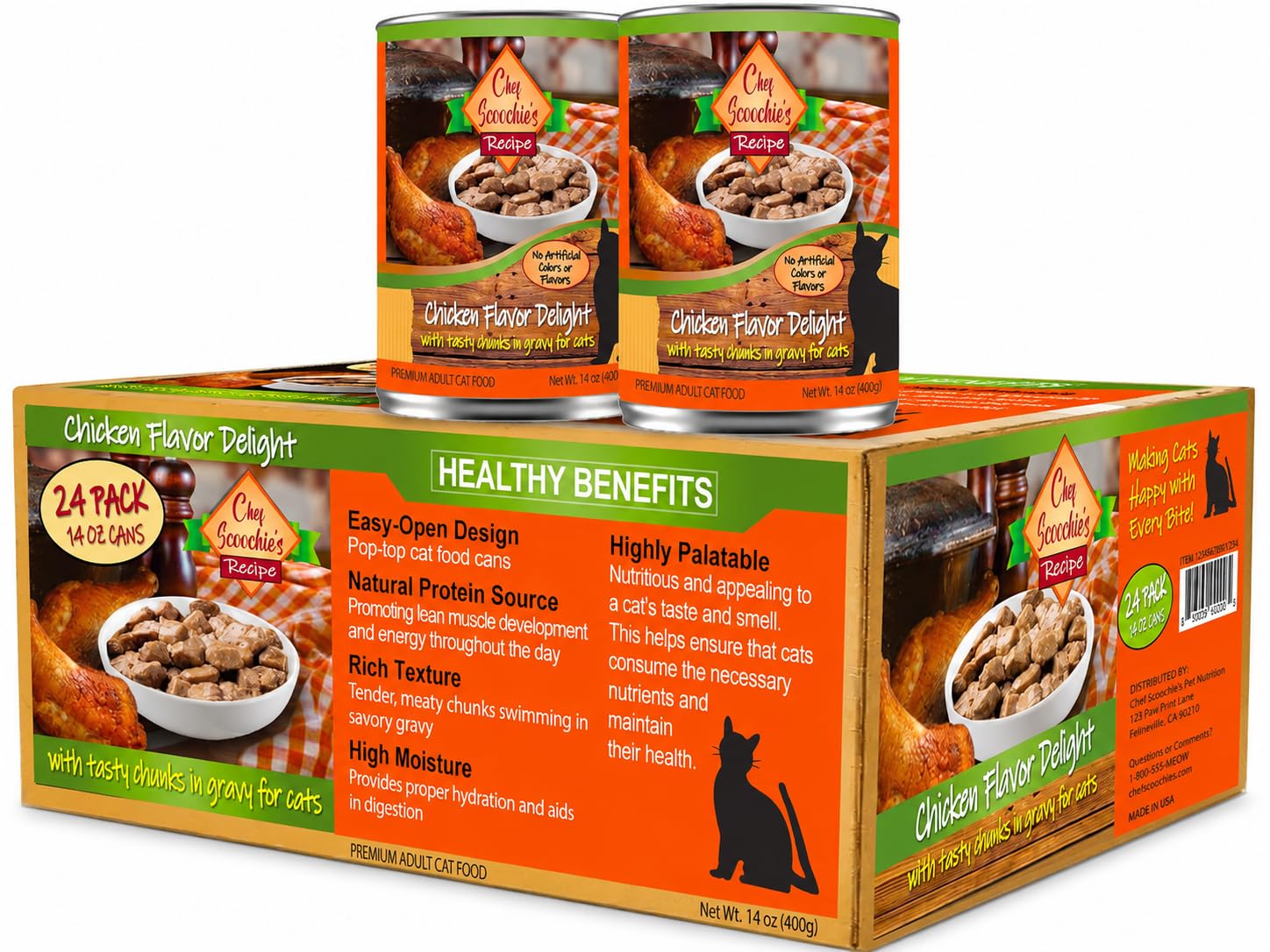 Scoochie Pet Products Chef Scoochie's Tender Chicken Chunks in Gravy