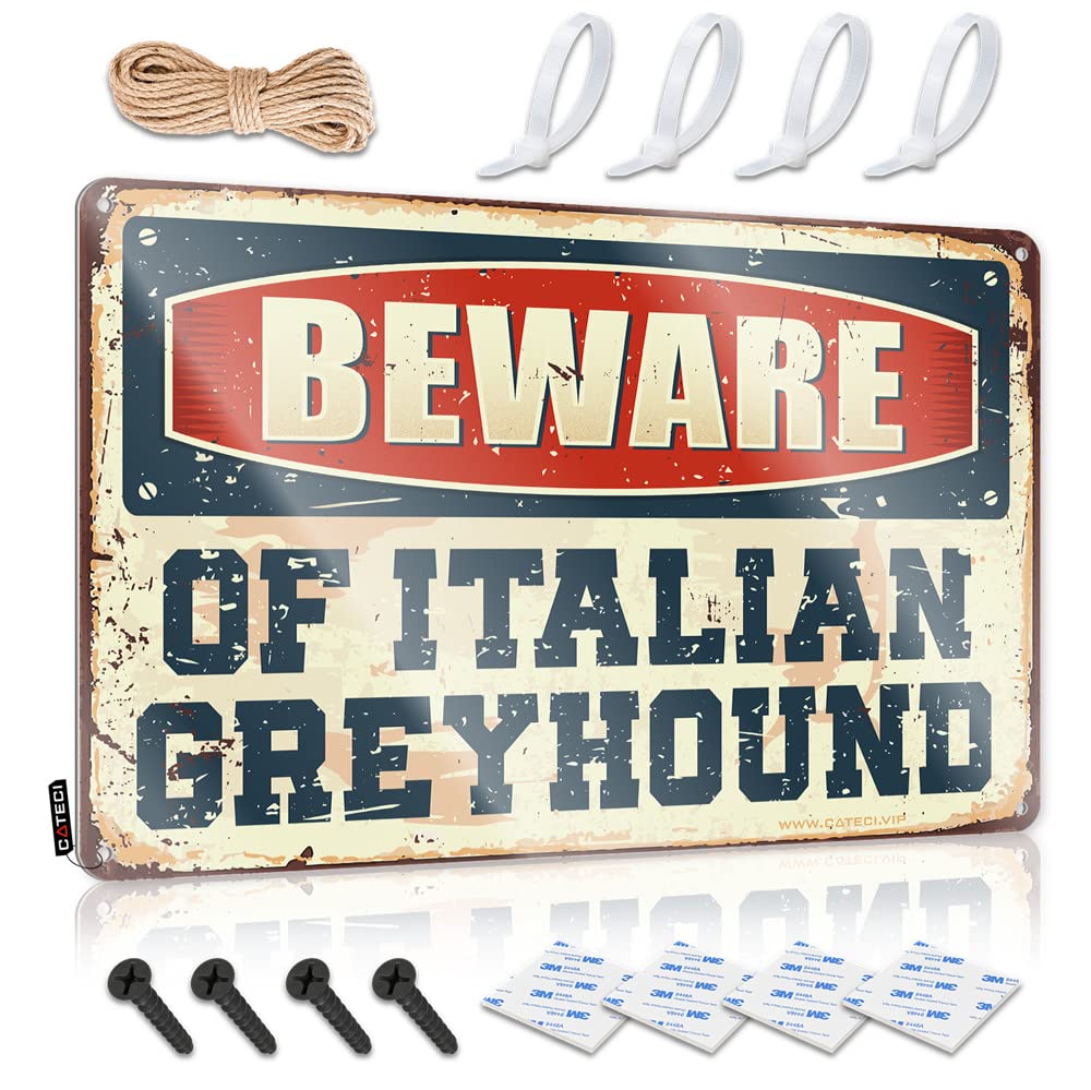Mwfkkaddb Boys One Color Little Man Cave Sign Beware Of Italian Greyhound Sign Gaming Metal Tin Decor Funny Outdoor Decor(30X40cm)