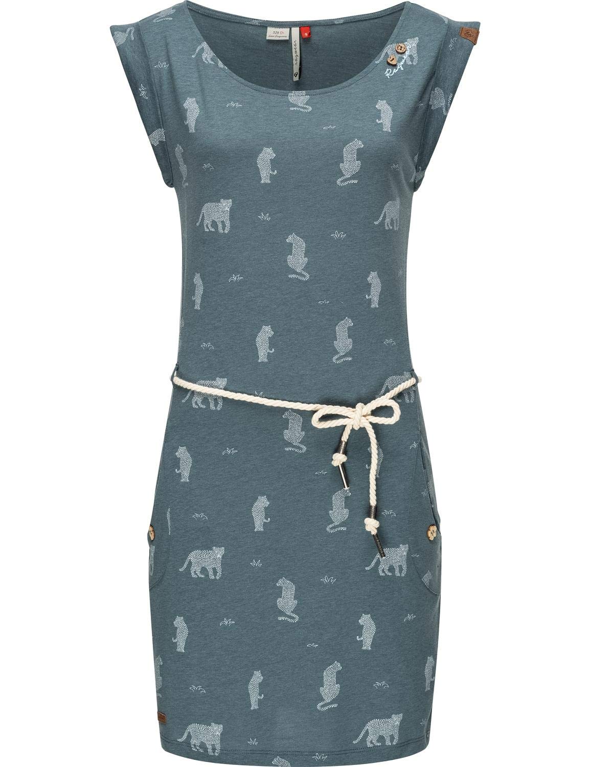 Ragwear Damen Kleid Dress Sommerkleid Strandkleid Jerseykleid Freizeitkleid Tag Tiger XS-XL