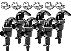 Picnic Tap Keg Party Tap - LUCKEG Brand Homebrew Cornelius Keg Ball Lock Line Dispenser Beer Keg Spigot with Free Hose Clamp (Pack of 6)