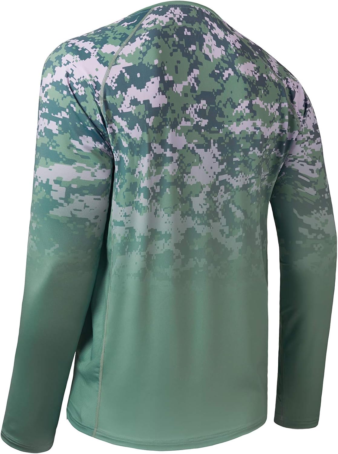 BASSDASH FS14M Men's Camo Gradient Performance Long Sleeve Fishing Shirt UPF50+ - Image 2
