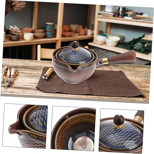 Miniatura 3 de Happyyami Tetera japonesa Kyusu tetera china con mango lateral cerámica tetera de té para té suelto oficina casa restaurante té bebedor estilo 1