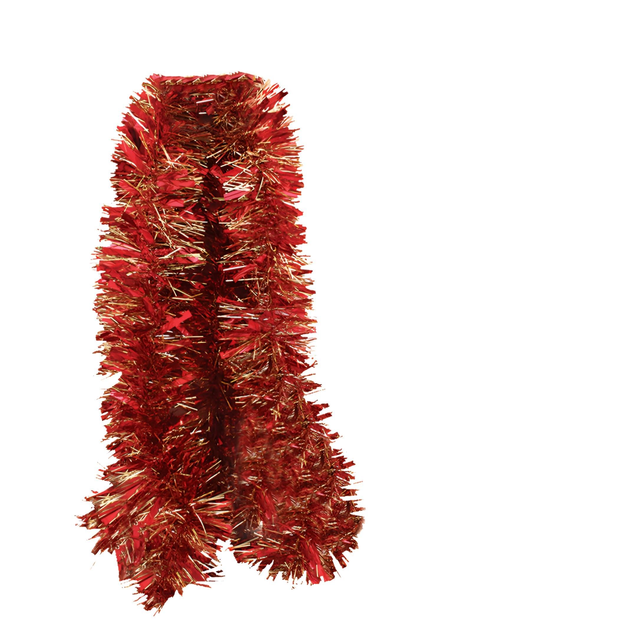 Parev Red & Gold 2M Christmas Chunky Tinsel