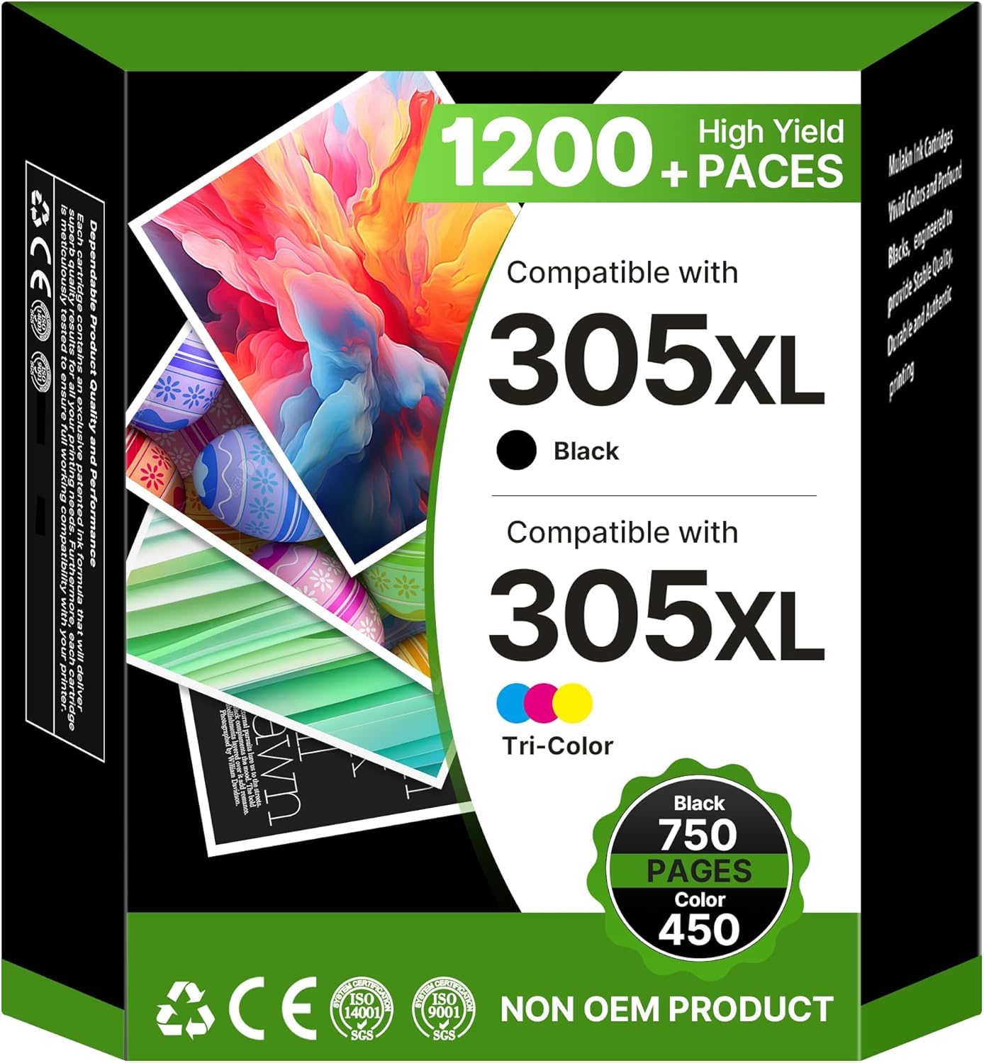 305XL Ink Cartridges Black and Colour for HP 305 Ink Cartridges