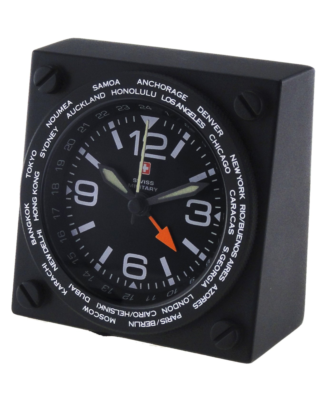 Buy Swiss Military World Travel Alarm Clock( Black, 6.4 Cm X 6.3 