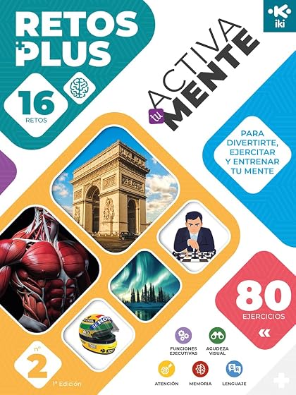 Iki Activa Tu Mente: Retos Plus 2. 16 Retos con 80 Ejercicios