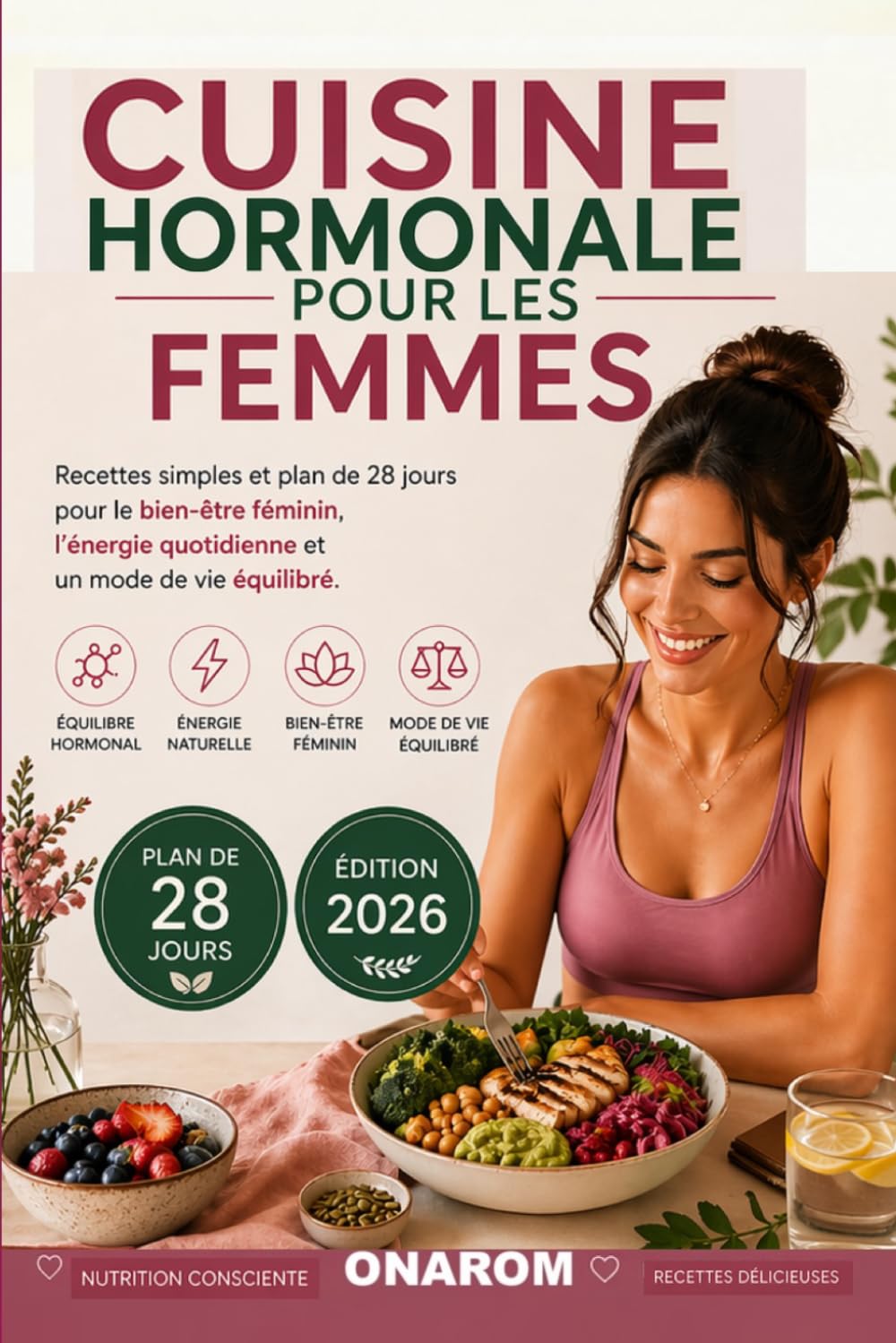 CUISINE HORMONALE POUR LES FEMMES: Recettes simples et programme de 28 jours pour le bien-être féminin, l’énergie au quotidien et un mode de vie équilibré