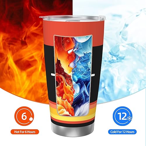 Miniatura 6 de NVJUI JUFOPL Vaso de kayak de 20 onzas con tapa, regalos de kayak para hombres y mujeres, taza de viaje con aislamiento al vacío de acero inoxidable