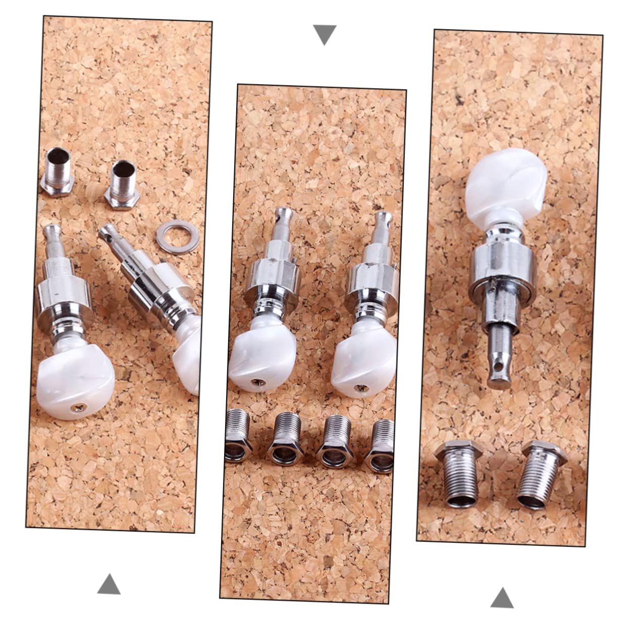 iplusmile Chiavi per Corde Banjo Set da 4 Pezzi con Pioli di Accordatura in Metallo, Accessori Strumenti Musicali Folk, Sostituzione Meccaniche Banjo per Accordatori Facili da Montare