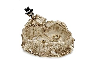 qumHmup Jewelry Tray: Exquisite Resin Skeleton Dish