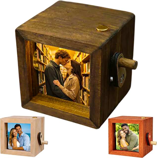 Personalized Wooden Photo Flipbook Box