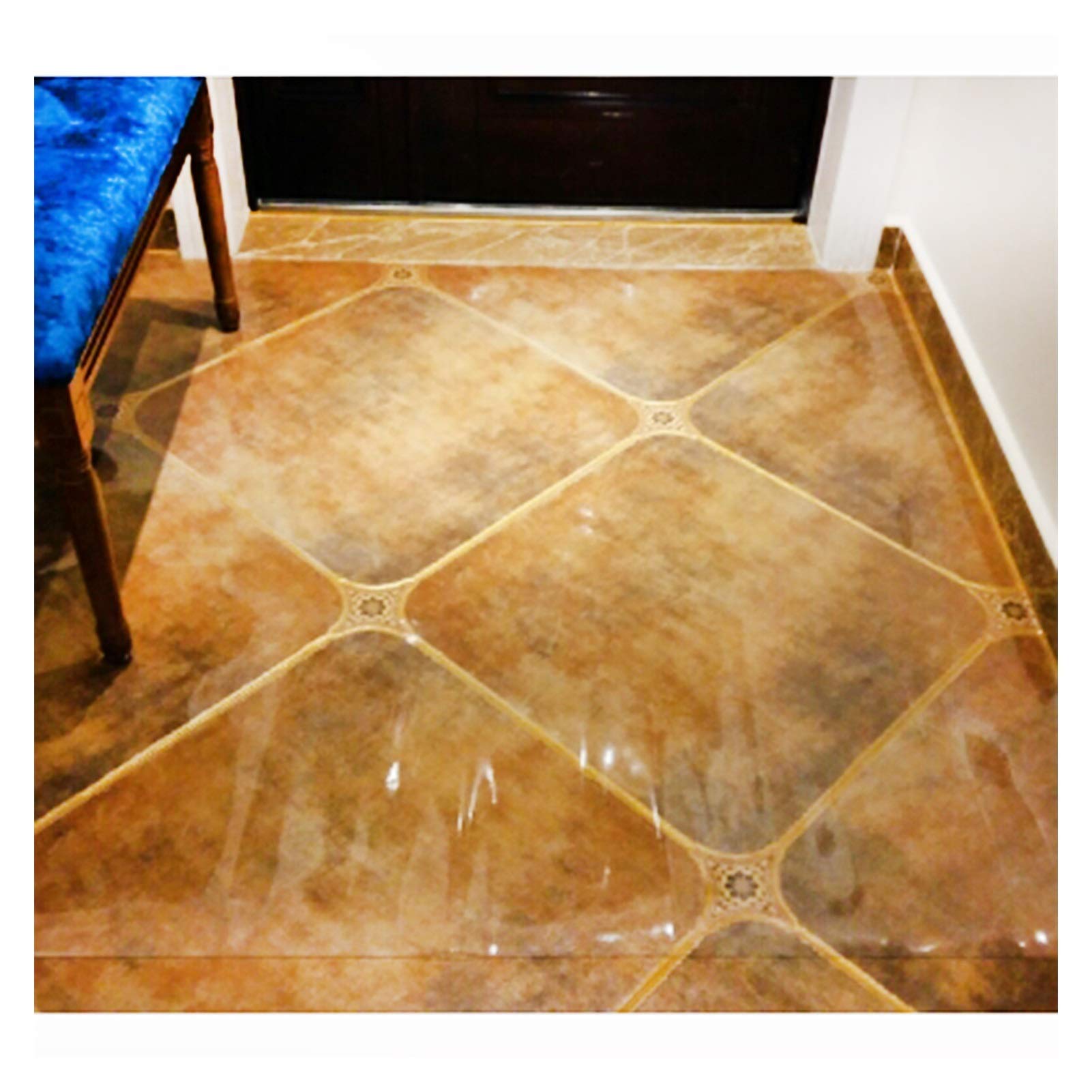 Transparente Hartbodenmatte, kratzfest, Schutzunterlage für Foyer, verschiedene Größen (2,0 mm, 120 x 180 cm), ideal für Zuhause und Büro