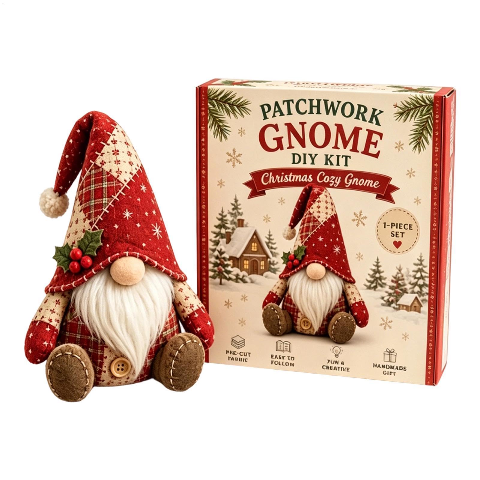DIY patchworks Animal Kit - 3D Beaded Gnome DIY Kit, Fairy patchworks Diys Collection, for Adults Children Beginners Handicraft Enthusiasts, Create Your Own Cute Little Dwarf
