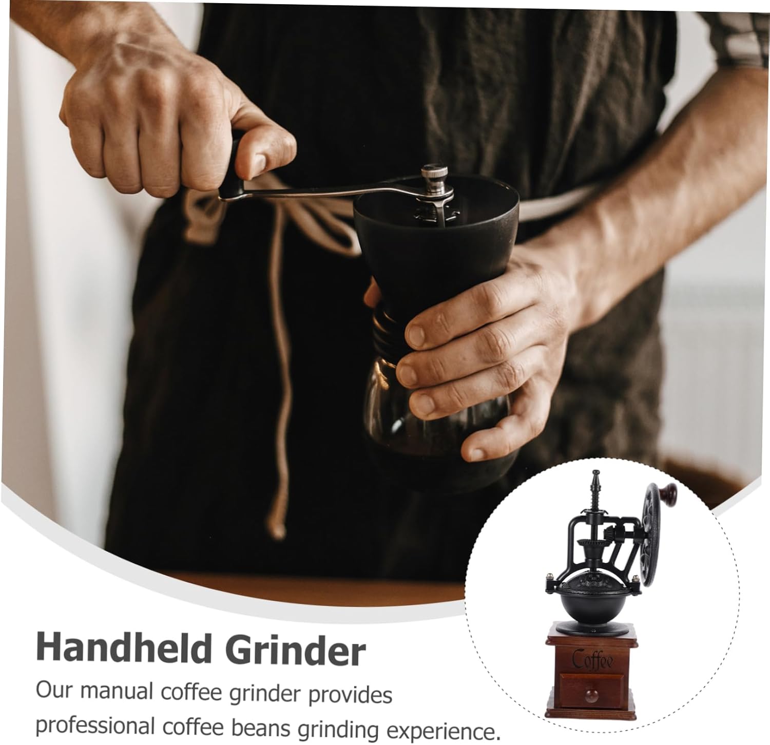 BESTOYARD 1pc Coffee Iron Ferris Wheel Hand Crank Office, 26X9.5CM, 8MHSSG0637L493185ROAS