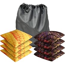 Set of 8 Regulation Cornhole Bags, Double Stitched, Standard Corn Hole Bean Bags for Tossing Games, Suitable for All Ages