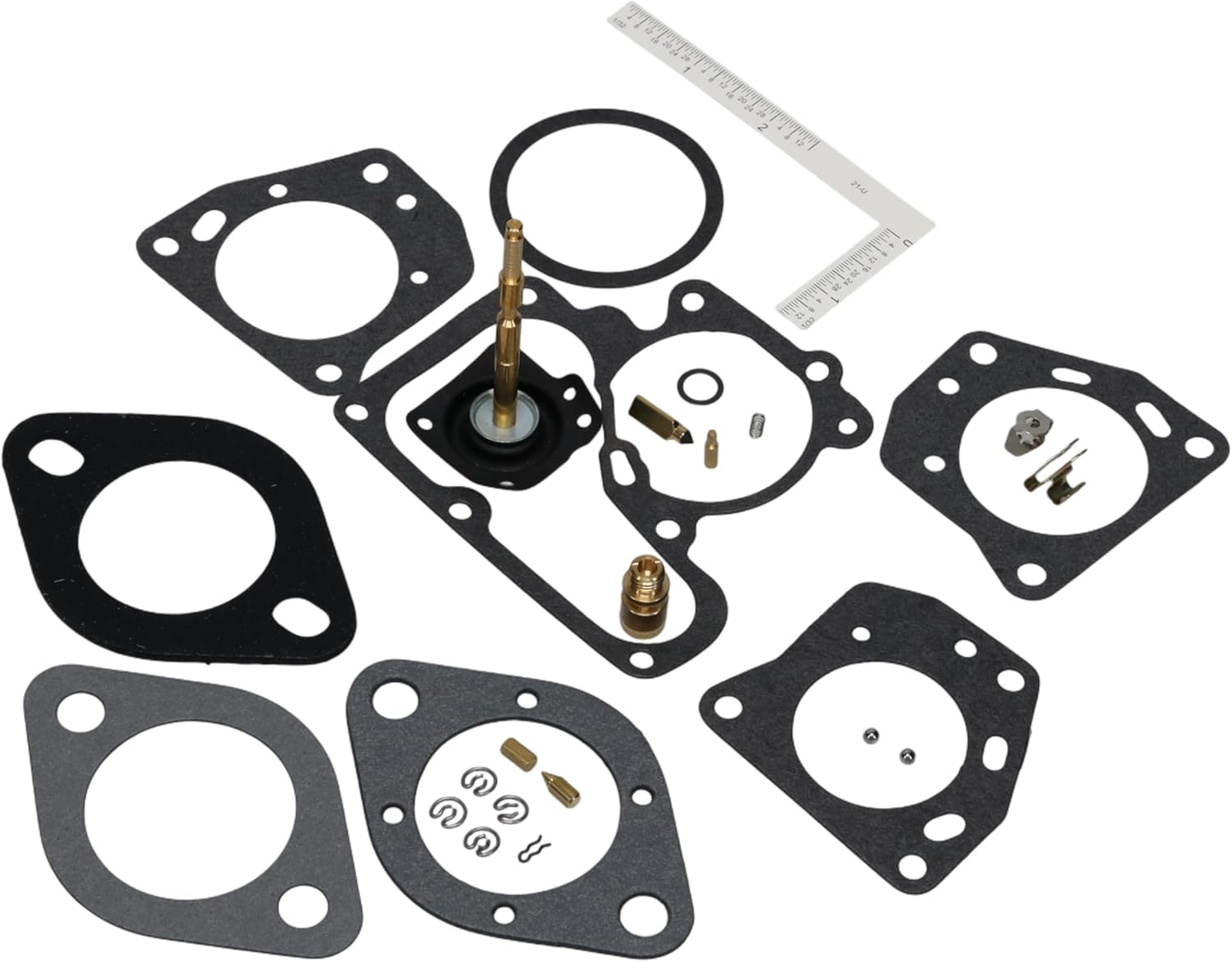 Carburetor Rebuild Kit 518C, 1 Barrel Carb Rebuild Made in USA, OE-Matched Needle, Flange, Seat, Pump, Compatible with Select AMC 1970-1976, Ford 1968-1974, Jeep 1971-1976, Mercury 1971-1974