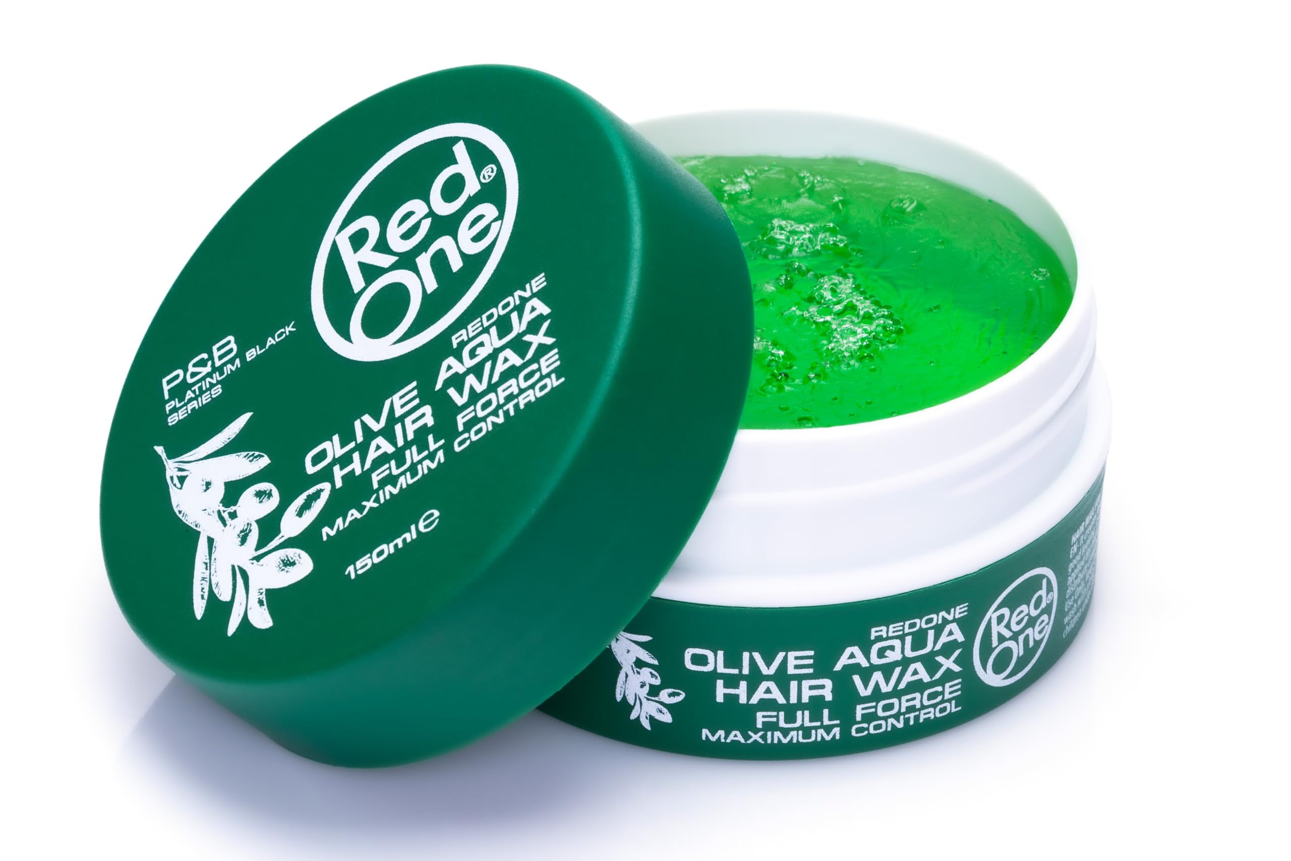 RedOne Cera para el cabello acuática de oliva, 150 ml, nutritiva, ultraadherente, para hombres y mujeres, aroma de oliva, máximo control