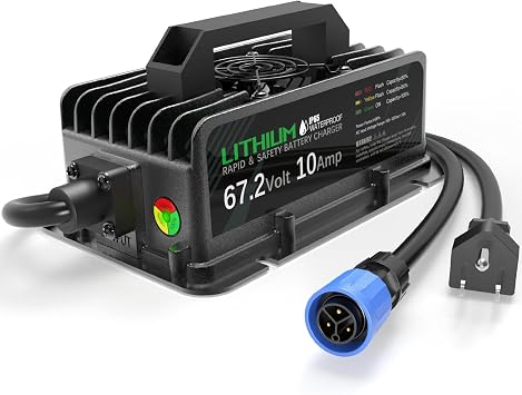 67.2 V 10 A شاحن بطارية سريع لتالاريا ستينغ 4000 سلسلة X3 L1E X3C MX3/MX4، مقاوم للماء 3-Prong محول التيار الكهربائي مع مروحة التبريد، شاحن eBike كفاءة