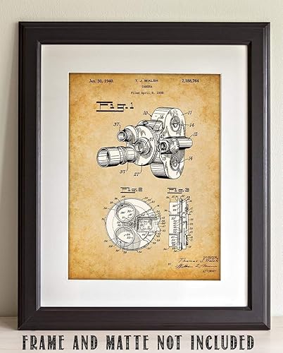 Miniatura 5 de Film Movie Motion Picture Camera Patent - Classic Movie Theater Poster, Theater Room and Movie Director Room Decor, Gift for Photographers and Movie