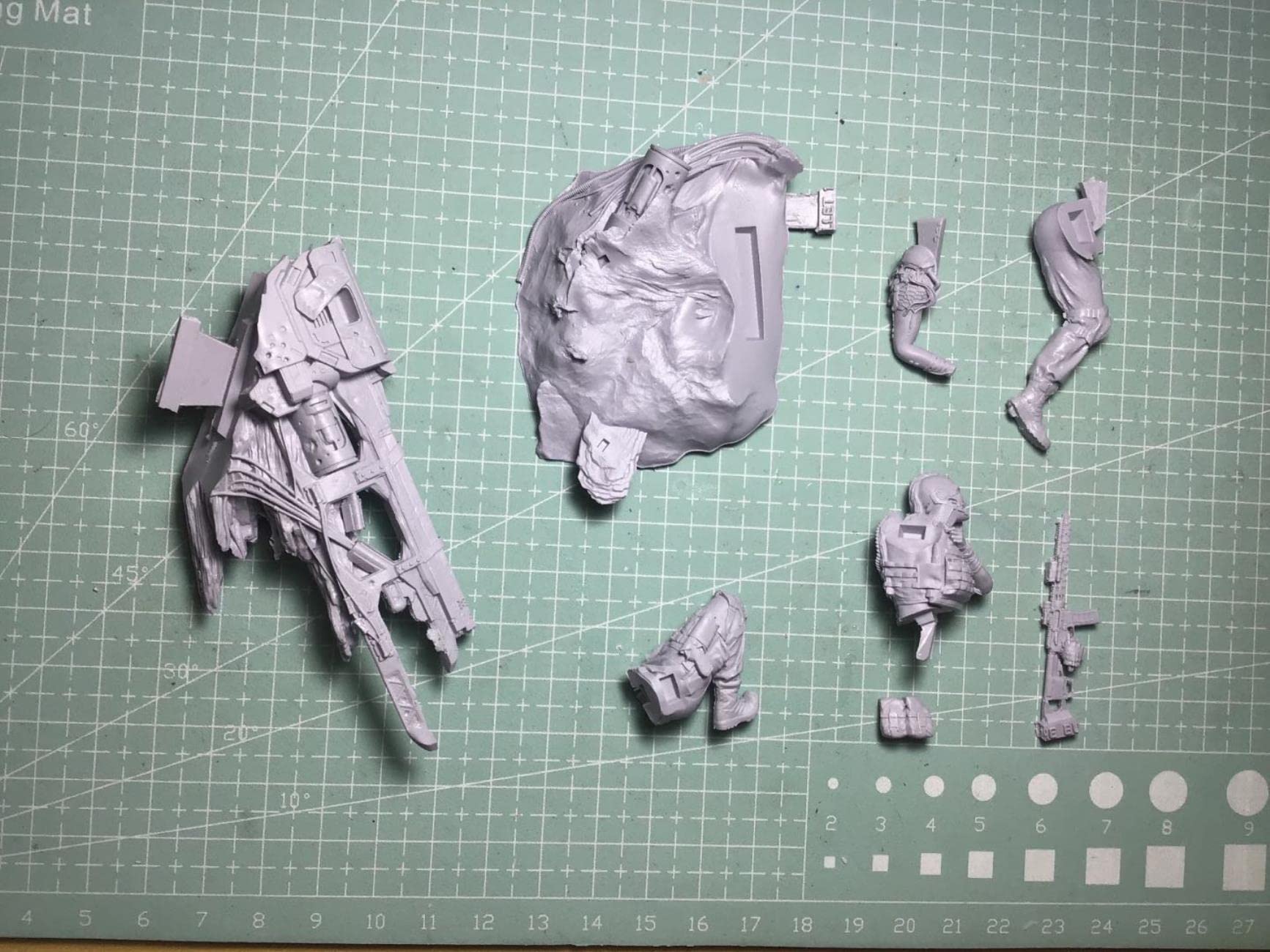 1/24 Harz Modell Abbildung Kits GK ， Unmontierter unbemalter Bausatz
