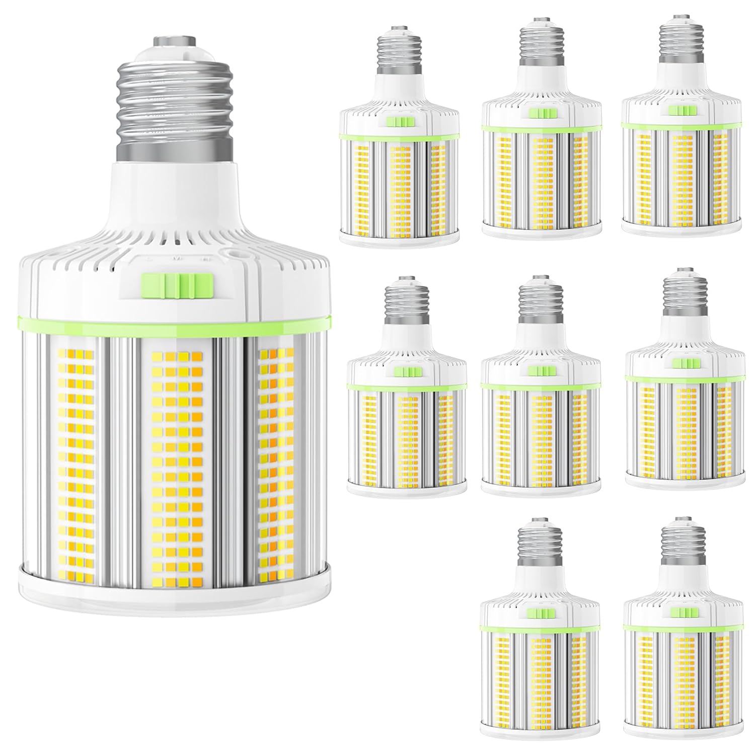 480V LED Corn Bulb 100W 80W 60W 4500K 5000K 5700K E39 Mogul Base 277-480V 15000LM Super Bright LED