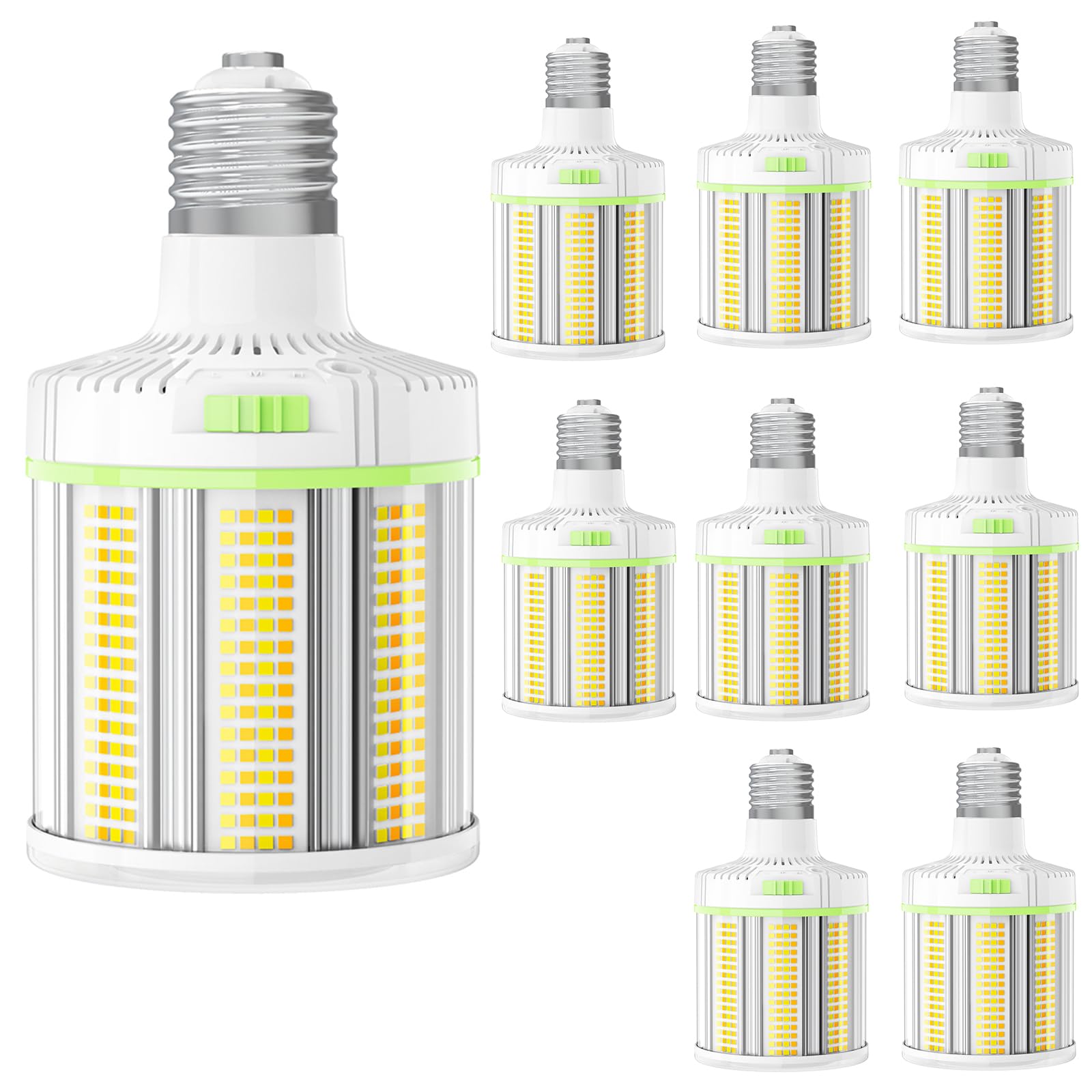 480V LED Corn Bulb 100W 80W 60W 4500K 5000K 5700K E39 Mogul Base 277-480V 15000LM Super Bright LED