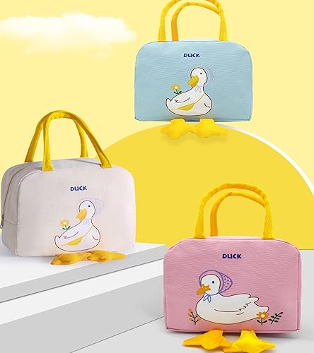 Miniatura 9 de UNMODA Lonchera Kawaii para niñas, lonchera aislada, lindas bolsas de almuerzo para mujeres, lonchera aislada para niños