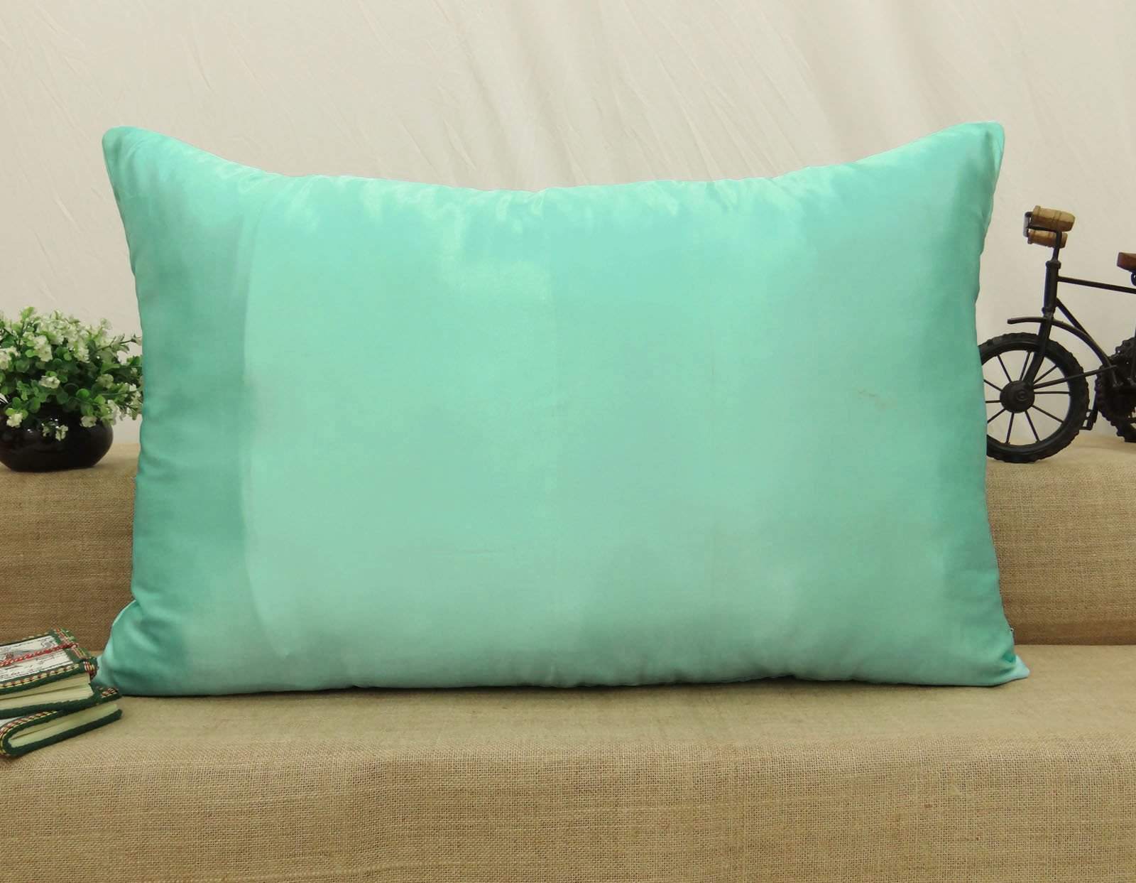 Lot De 2 Housses De Coussin 45x45 Cm En Velours Microfibre - Gris Clair - Zip Invisible - Pour Canapé, Lit, Décoration Intérieure - 12