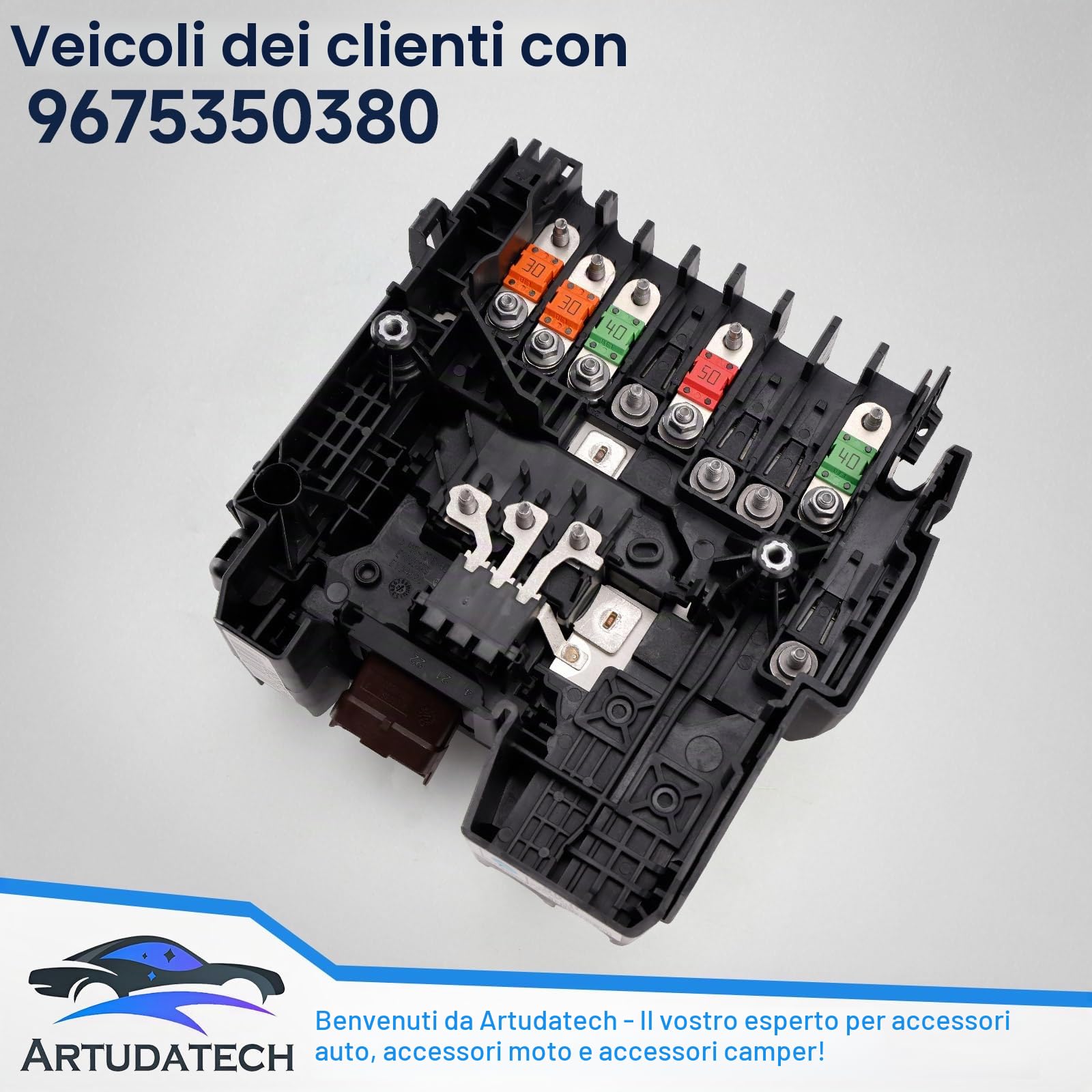 modulo fusibili tensione 9675350380 pezzo di ricambio compatibile con Citroën C4 Picasso compatibile con Peugeot 3008 5008