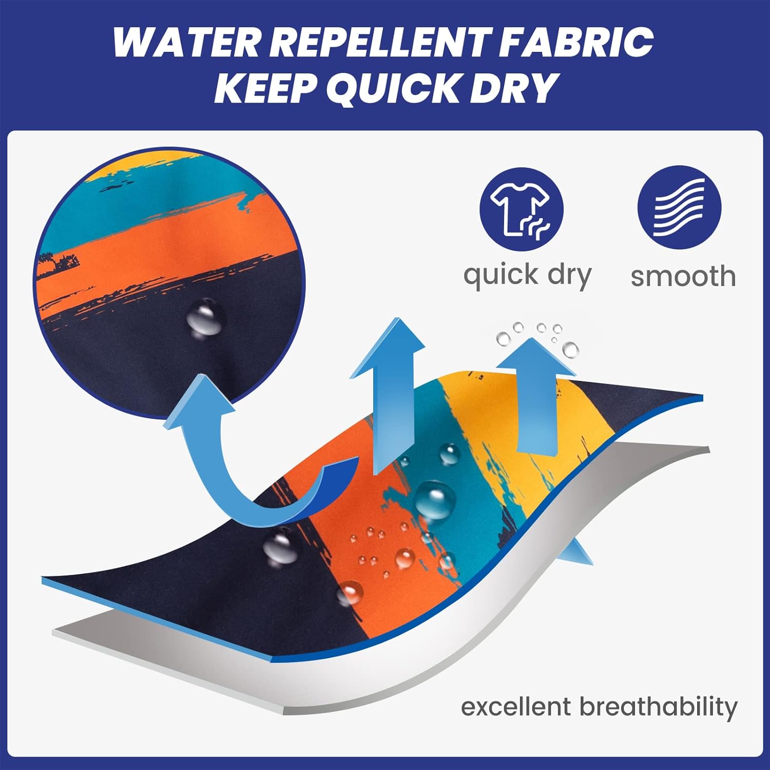 maamgic Mens Swim Trunks Quick Dry Swim Shorts with Mesh Lining Funny Swimwear Bathing Suits 7inch - Image 3