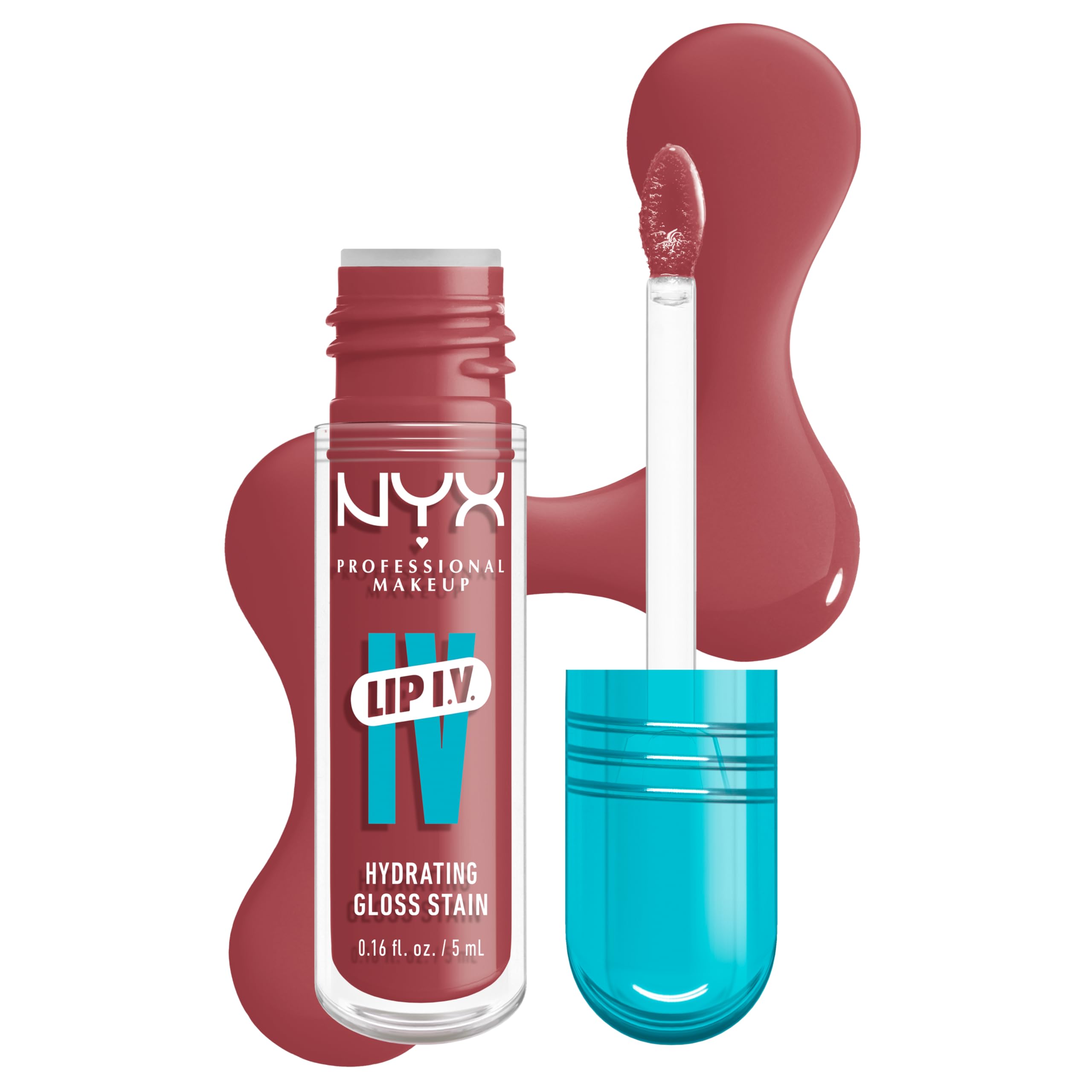 Nyx Professional Makeup Lip Iv Long-Lasting Lip Gloss With Moisturising Effect Shade Petal Pourin' 5 Ml